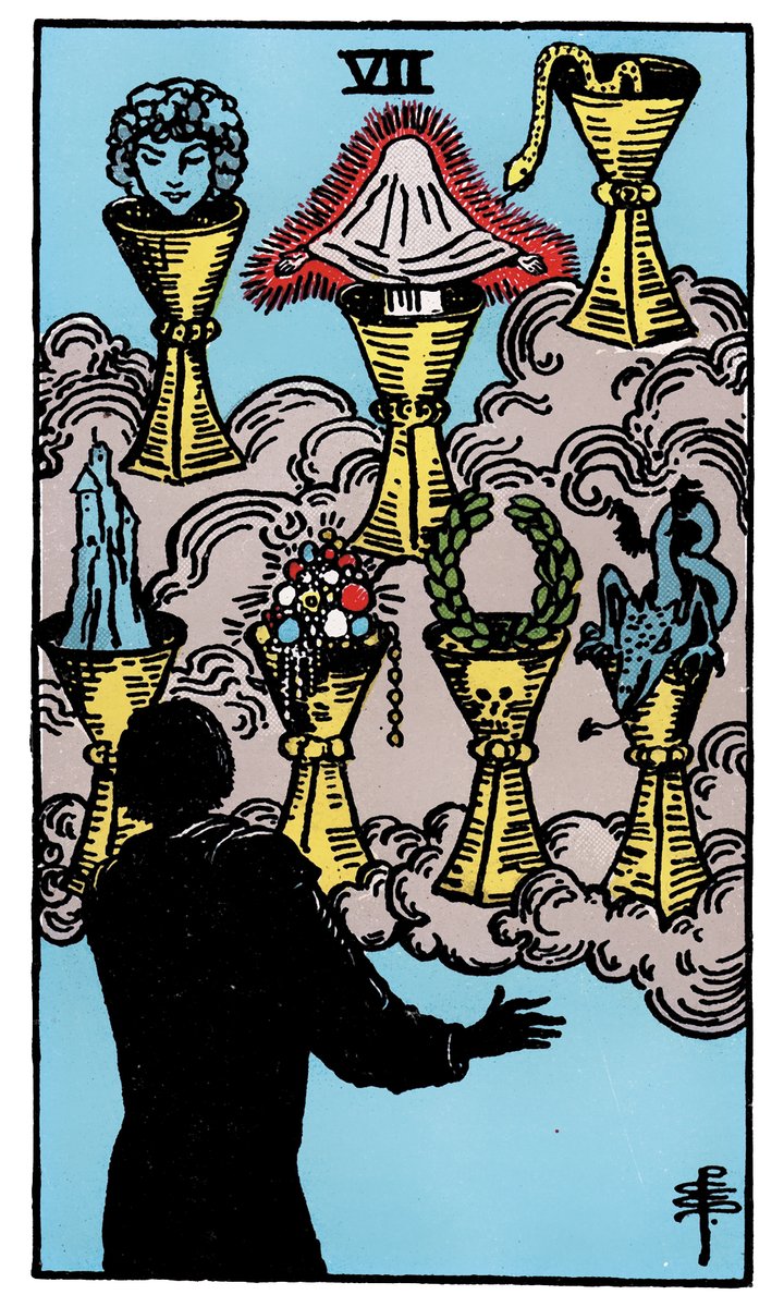 Seven of Cups — Rider-Waite tarot card