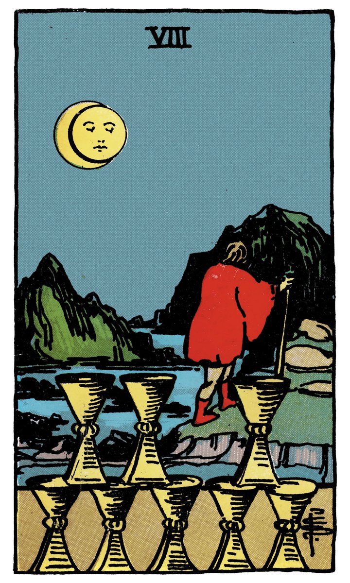Eight of Cups — Rider-Waite tarot card