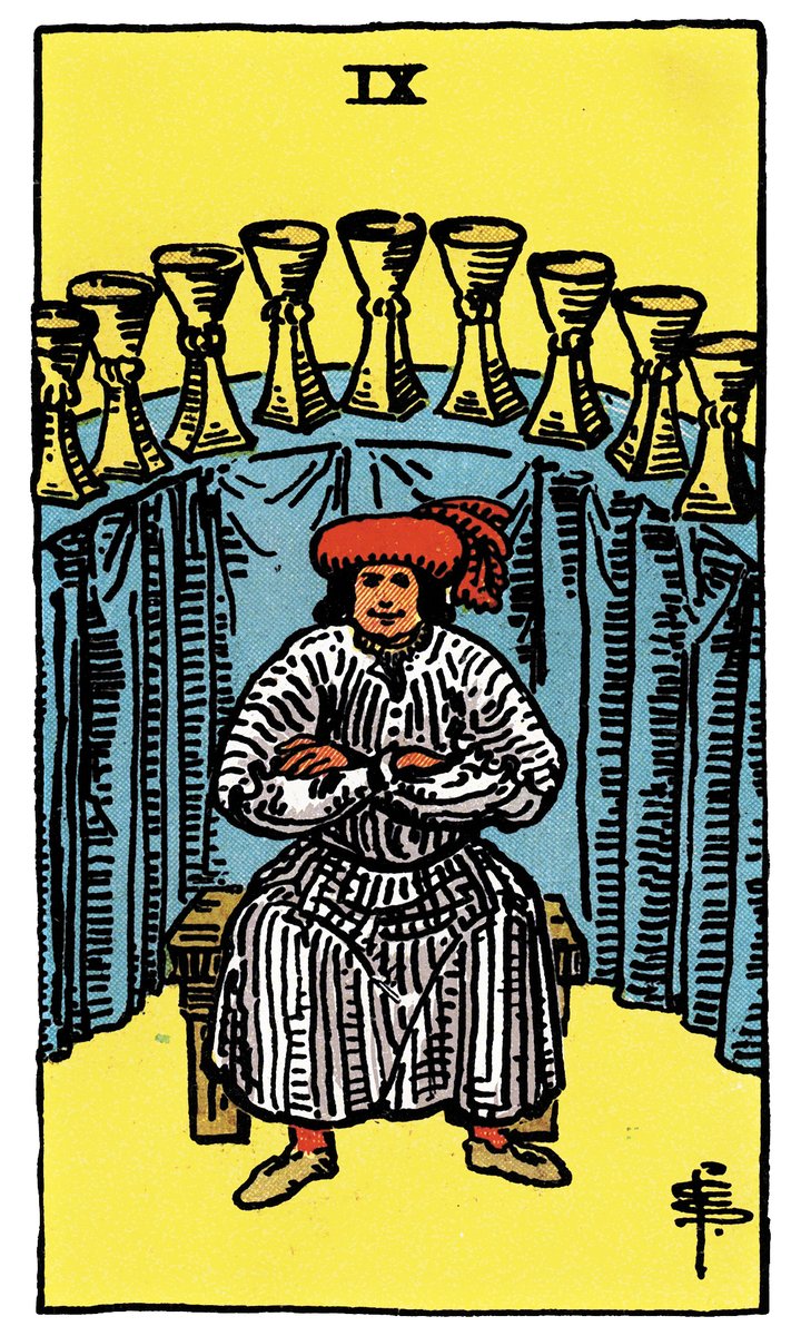 Nine of Cups — Rider-Waite tarot card