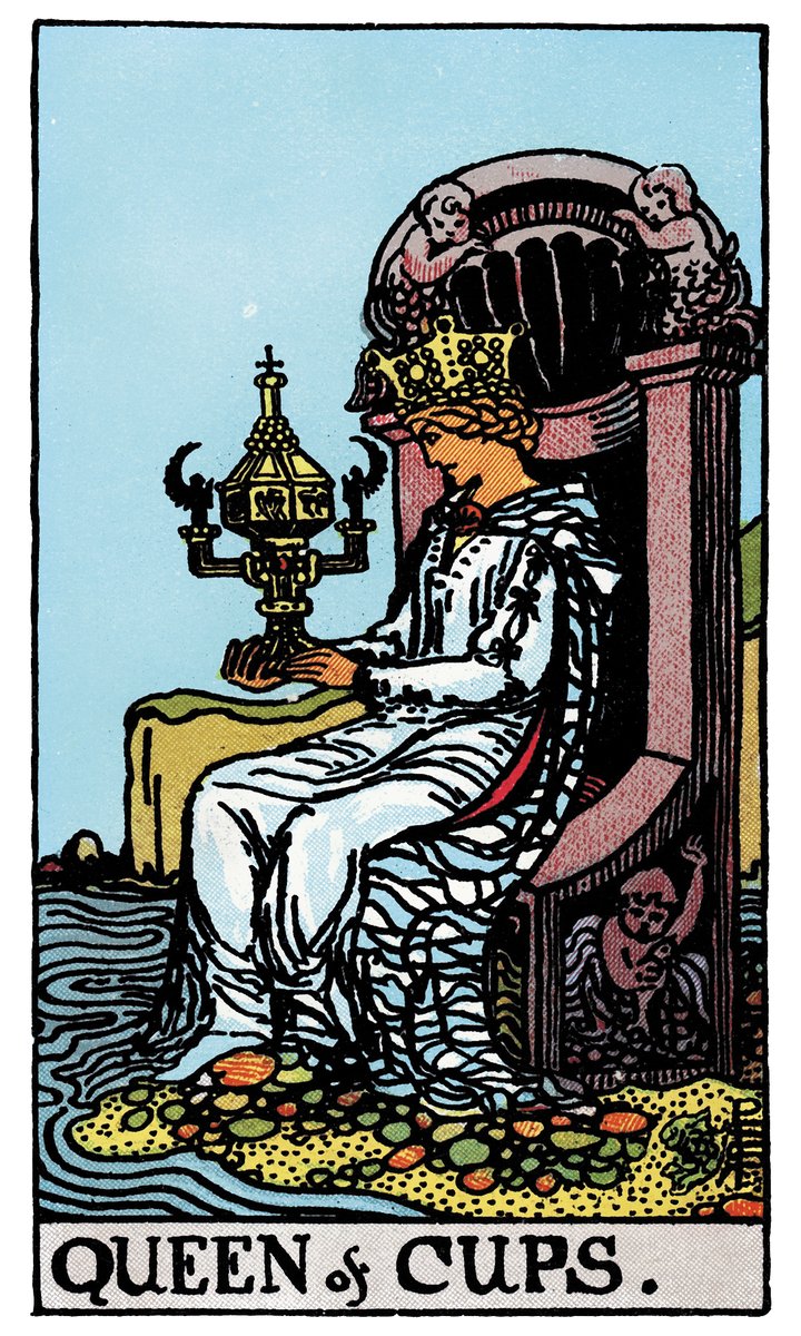Queen of Cups — Rider-Waite tarot card