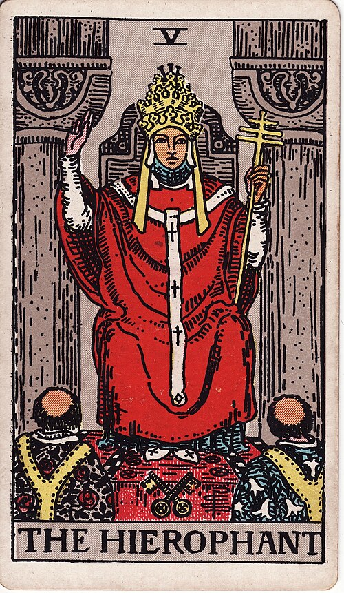 The Hierophant — Rider-Waite tarot card