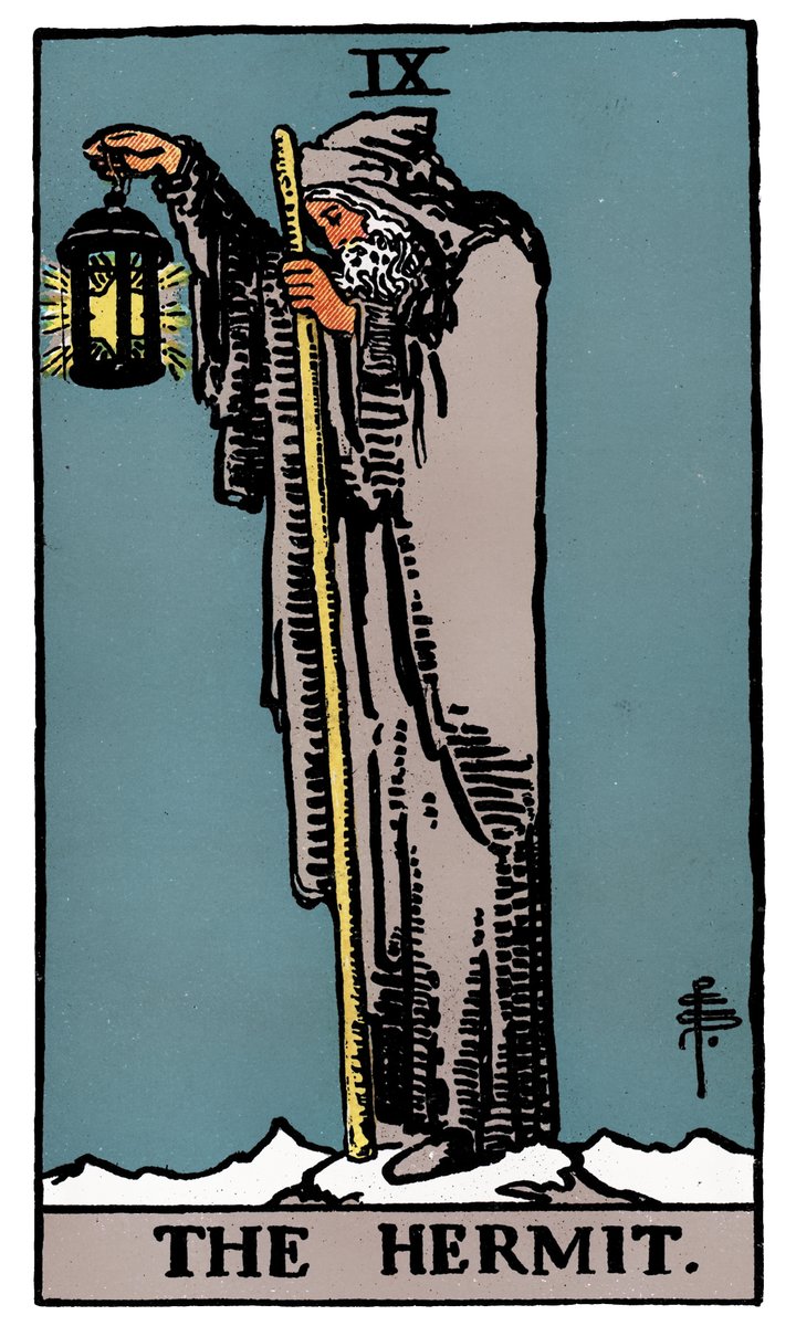 The Hermit — Rider-Waite tarot card