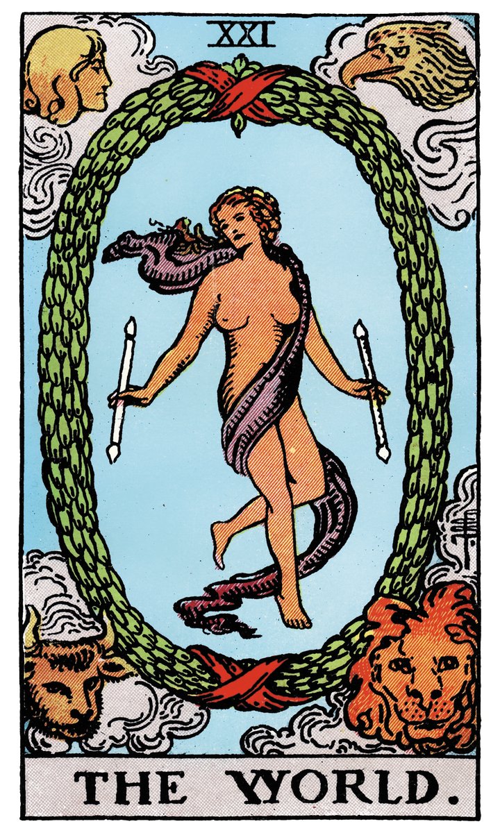 The World — Rider-Waite tarot card