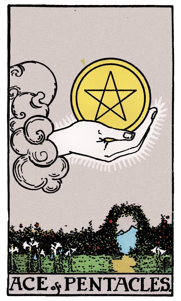 Ace of Pentacles — Rider-Waite tarot card