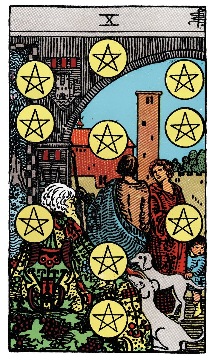 Ten of Pentacles — Rider-Waite tarot card