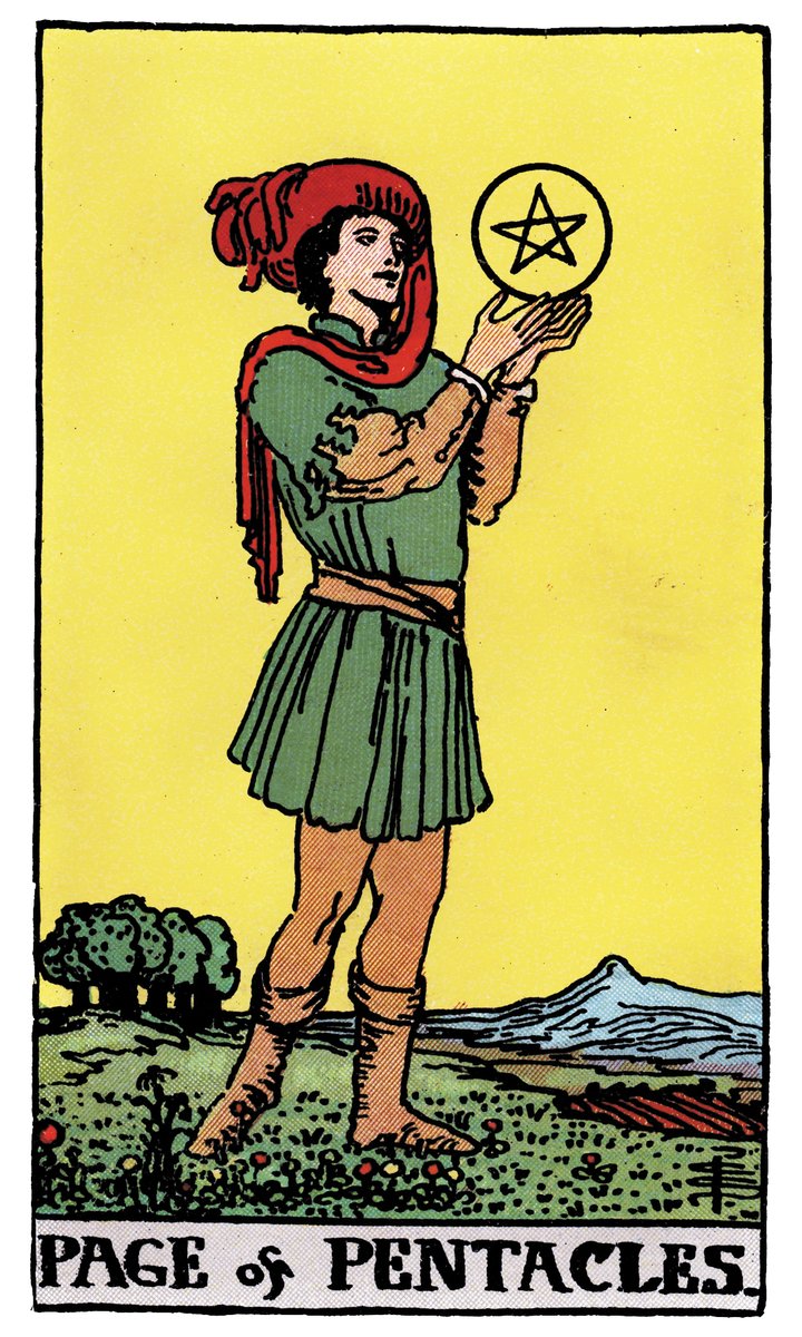 Page of Pentacles — Rider-Waite tarot card