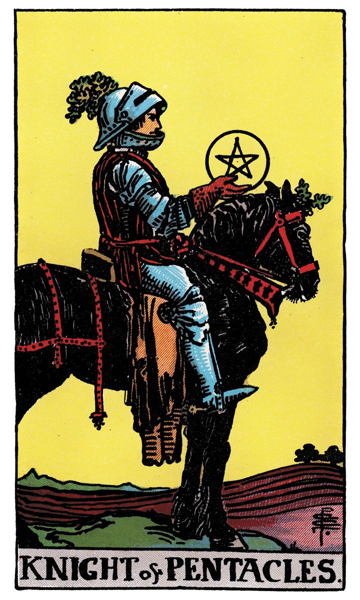 Knight of Pentacles — Rider-Waite tarot card