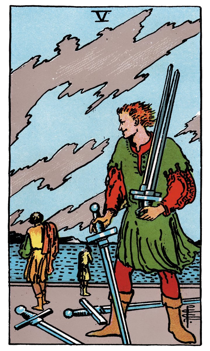 Five of Swords — Rider-Waite tarot card