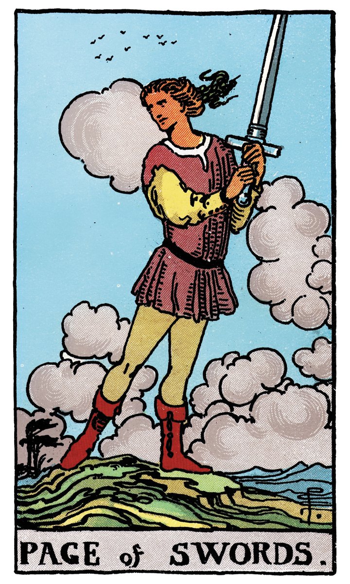 Page of Swords — Rider-Waite tarot card