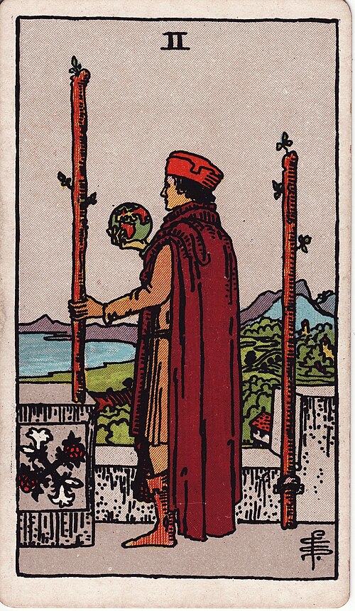 Two of Wands — Rider-Waite tarot card
