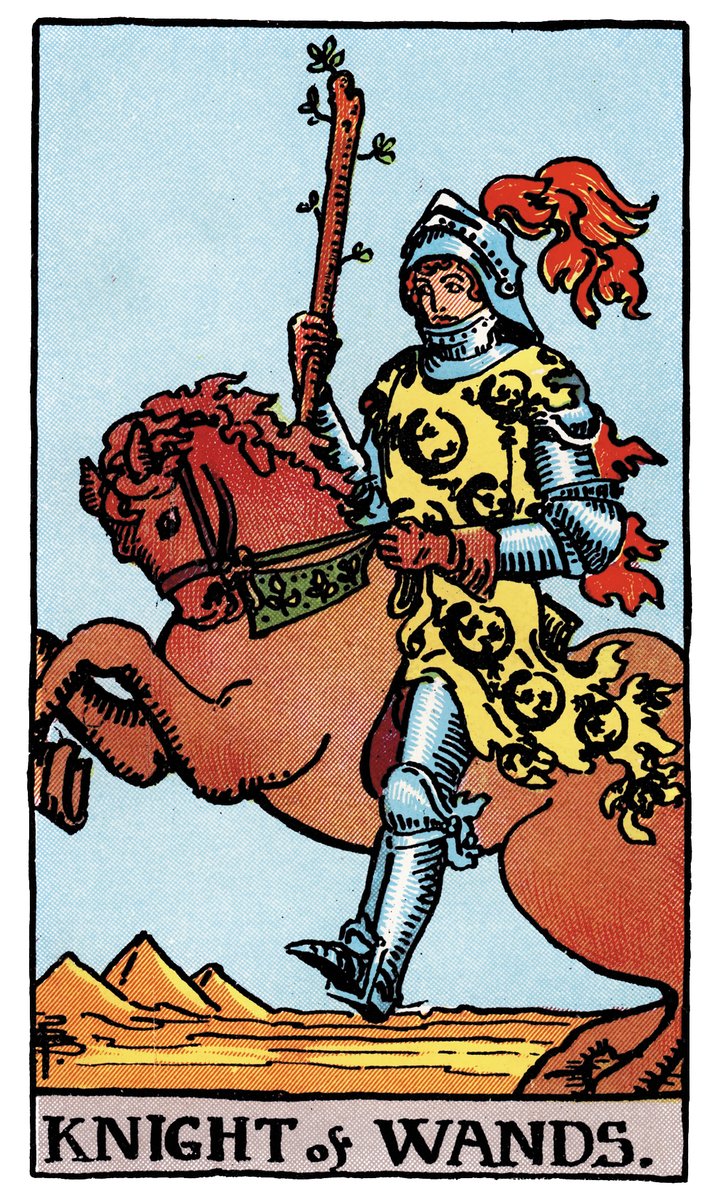 Knight of Wands — Rider-Waite tarot card